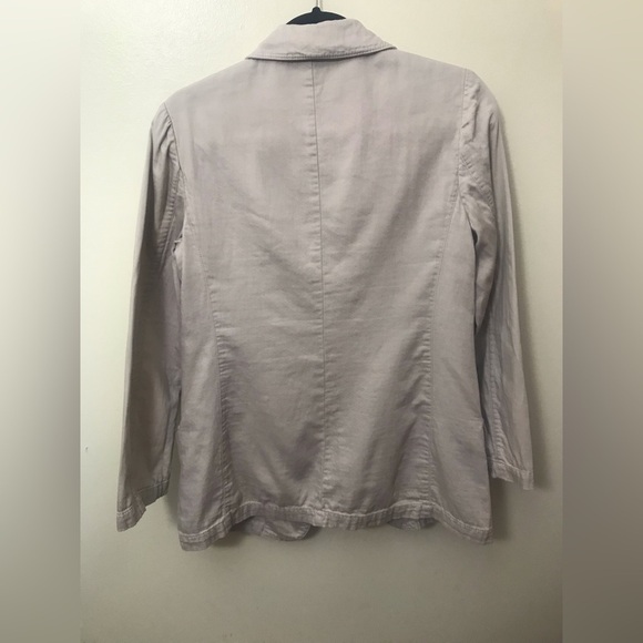 HINGE Nordstrom Womens Cotton Khaki Utility Blazer Jacket Shacket Size Small - Picture 8 of 11